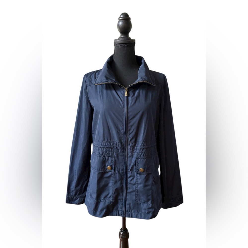 Brooks Brothers Dark Blue Utility Rain and Wind Jacket